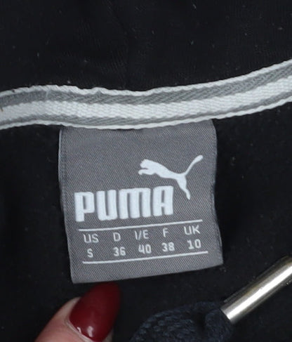Puma Black Unisex Hoodie - Size 10, Logo Hoodie