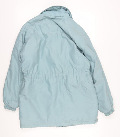 Womens UK Size 10 Berkertex Blue Parka Coat