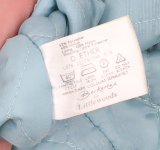 Womens UK Size 10 Berkertex Blue Parka Coat