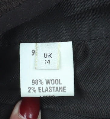 Viyella Women's Brown Blazer Size 14 Classic Lined