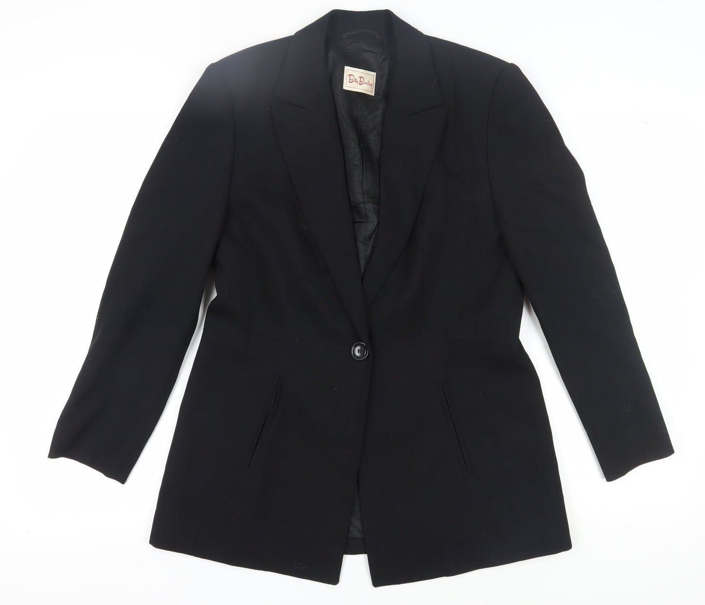 Betty Barclay Women's Black Blazer, Size 12, Single Breasted