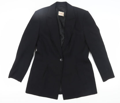 Betty Barclay Women's Black Blazer, Size 12, Single Breasted