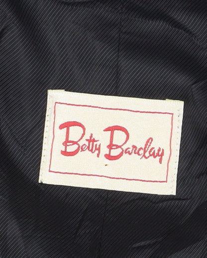 Betty Barclay Women's Black Blazer, Size 12, Single Breasted