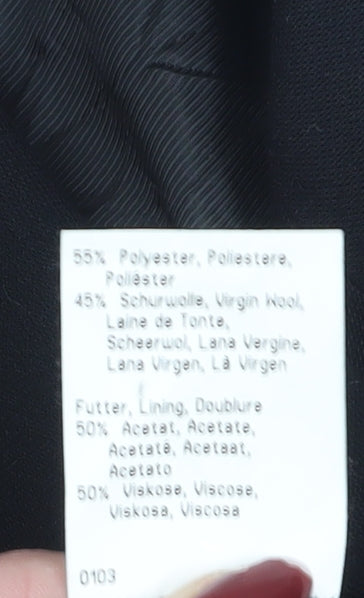 Betty Barclay Women's Black Blazer, Size 12, Single Breasted