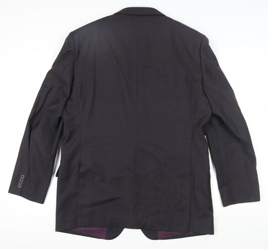 Mens UK Size 44 T.M.Lewin Regular Grey Suit Jacket