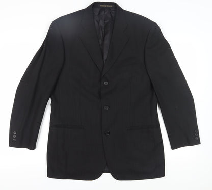 Mens UK Size 40 Marks and Spencer Regular Black Suit Jacket