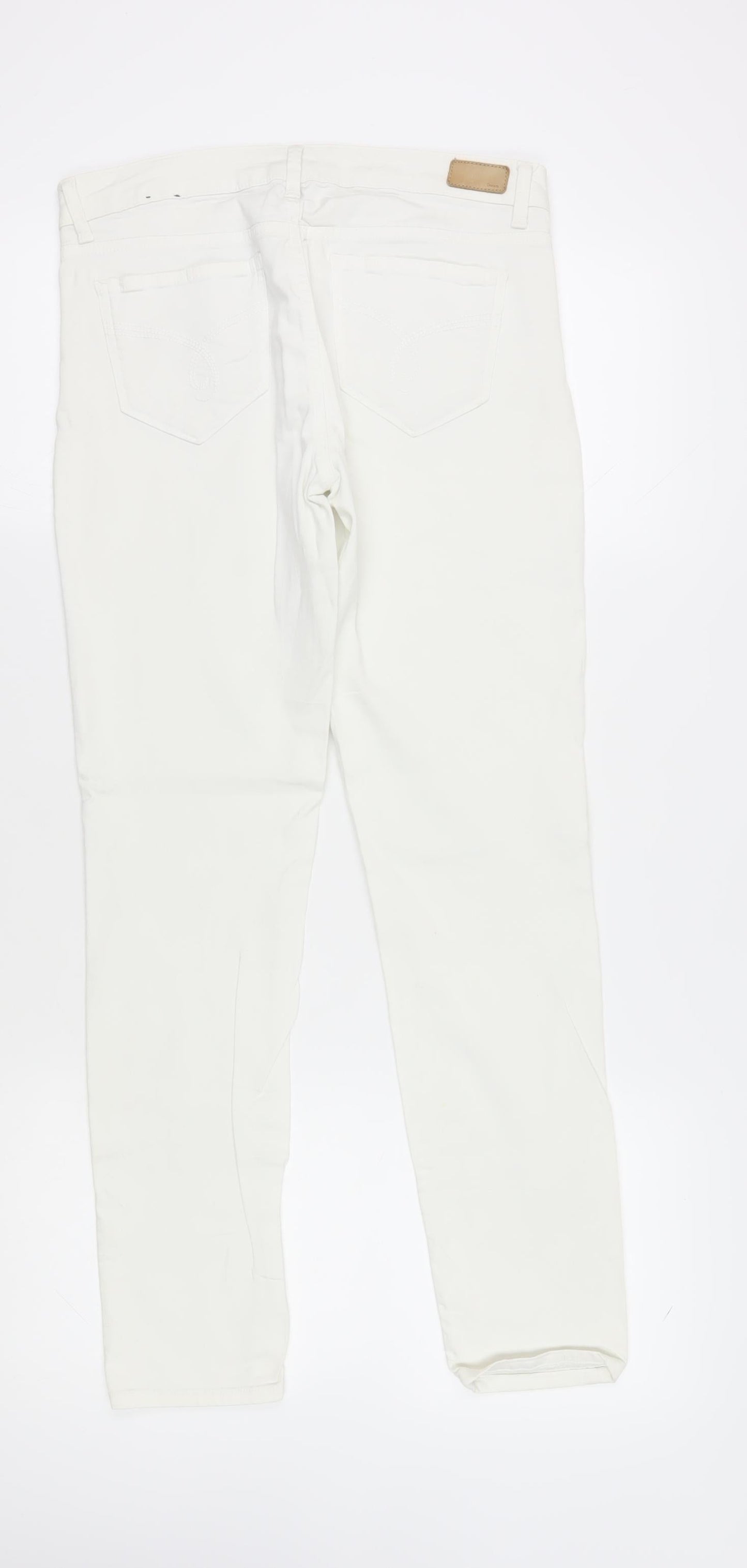 Womens UK Size 12 Esprit Slim Fit Skinny White Jeans