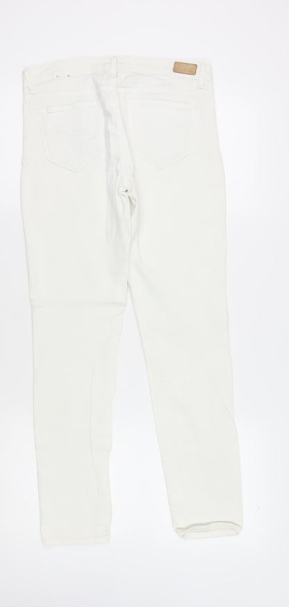 Womens UK Size 12 Esprit Slim Fit Skinny White Jeans