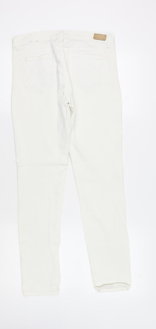 Womens UK Size 12 Esprit Slim Fit Skinny White Jeans