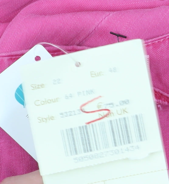 Ann Harvey Women's Pink Plus Size Beaded Skirt