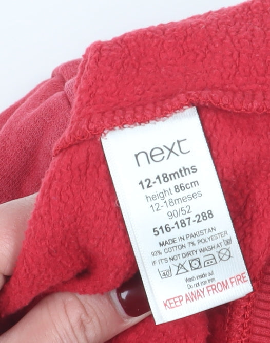 Next Red Unisex Baby Pullover Jumper, 12-18 Months