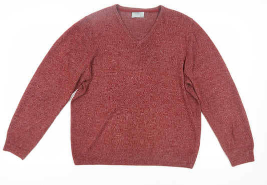Marks and Spencer Men's Red Pullover Jumper L