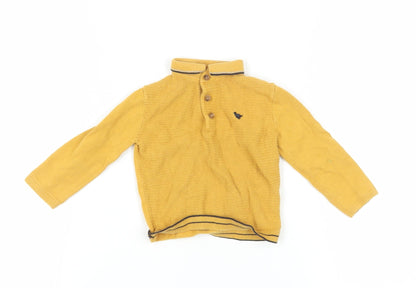 Next Yellow Henley Jumper for Unisex Baby 12-18 Months