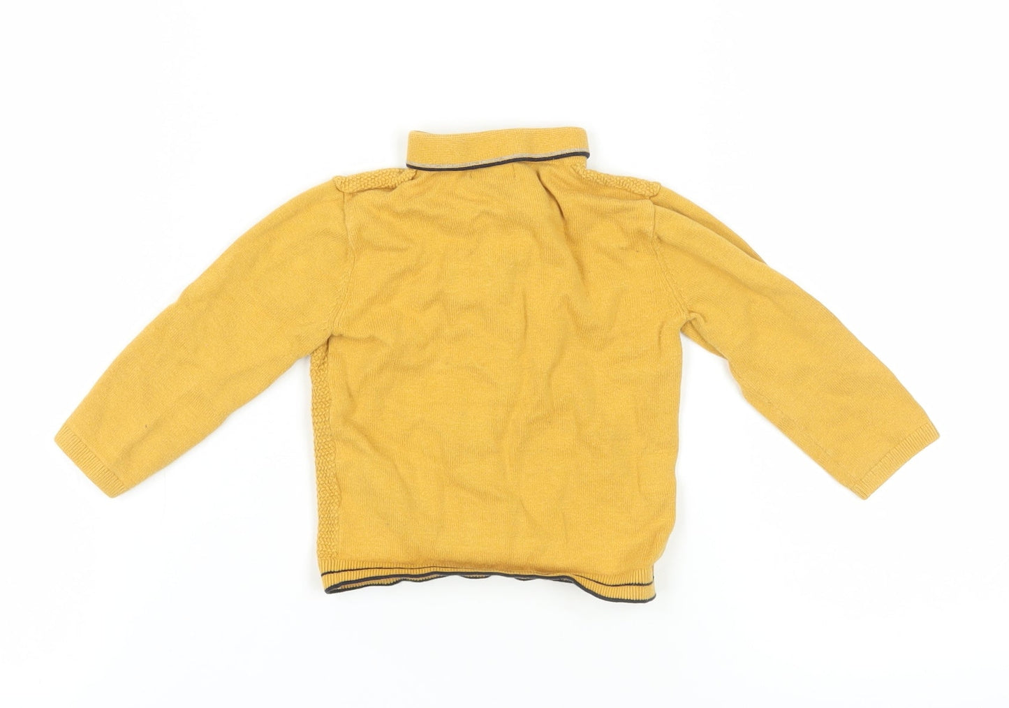 Next Yellow Henley Jumper for Unisex Baby 12-18 Months