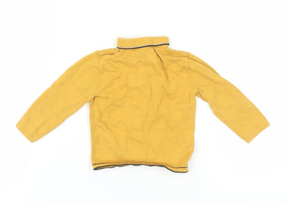 Next Yellow Henley Jumper for Unisex Baby 12-18 Months