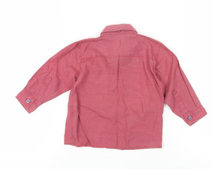 Marks and Spencer Red Check Dress Shirt 18-24 Months