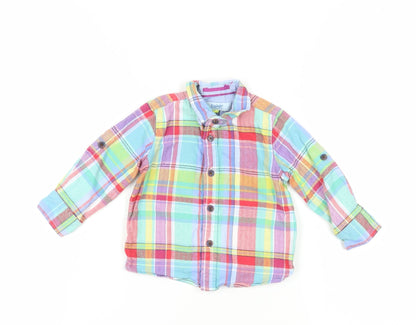 Baker by Ted Baker 12-18M Unisex Multicoloured Plaid Shirt