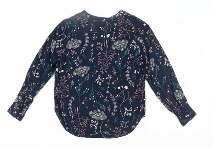 Womens UK Size 12 Marks and Spencer Blue Tunic Blouse