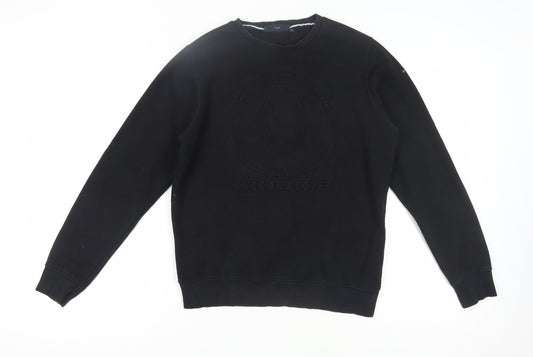 Mens UK Size M Duck and Cover Black Pullover Sweatshirt