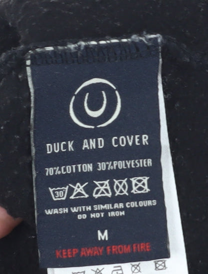 Mens UK Size M Duck and Cover Black Pullover Sweatshirt