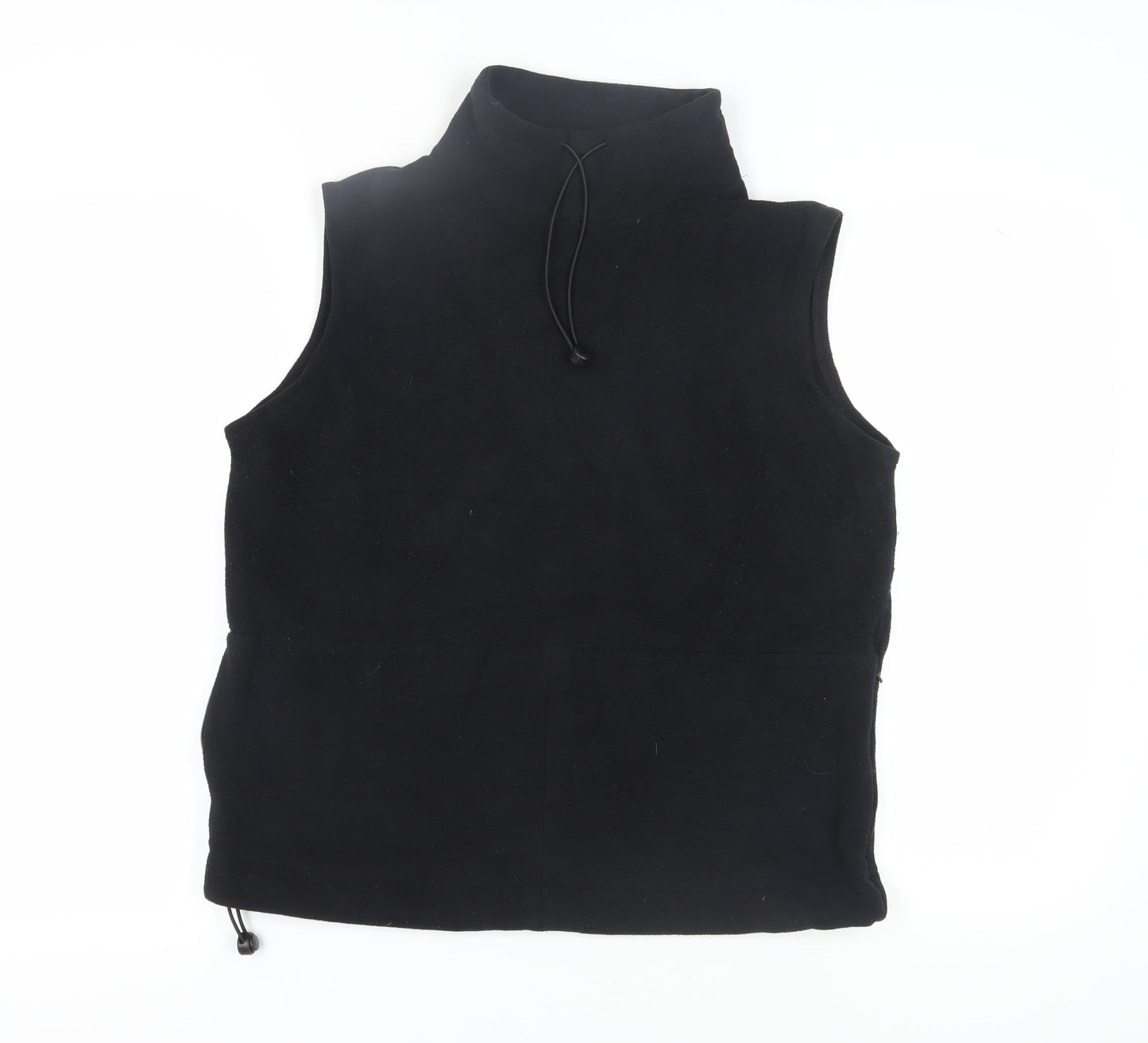NX Women's Black Sleeveless Hoodie Vest UK 16 Casual Relaxed