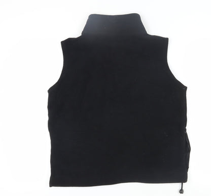 NX Women's Black Sleeveless Hoodie Vest UK 16 Casual Relaxed