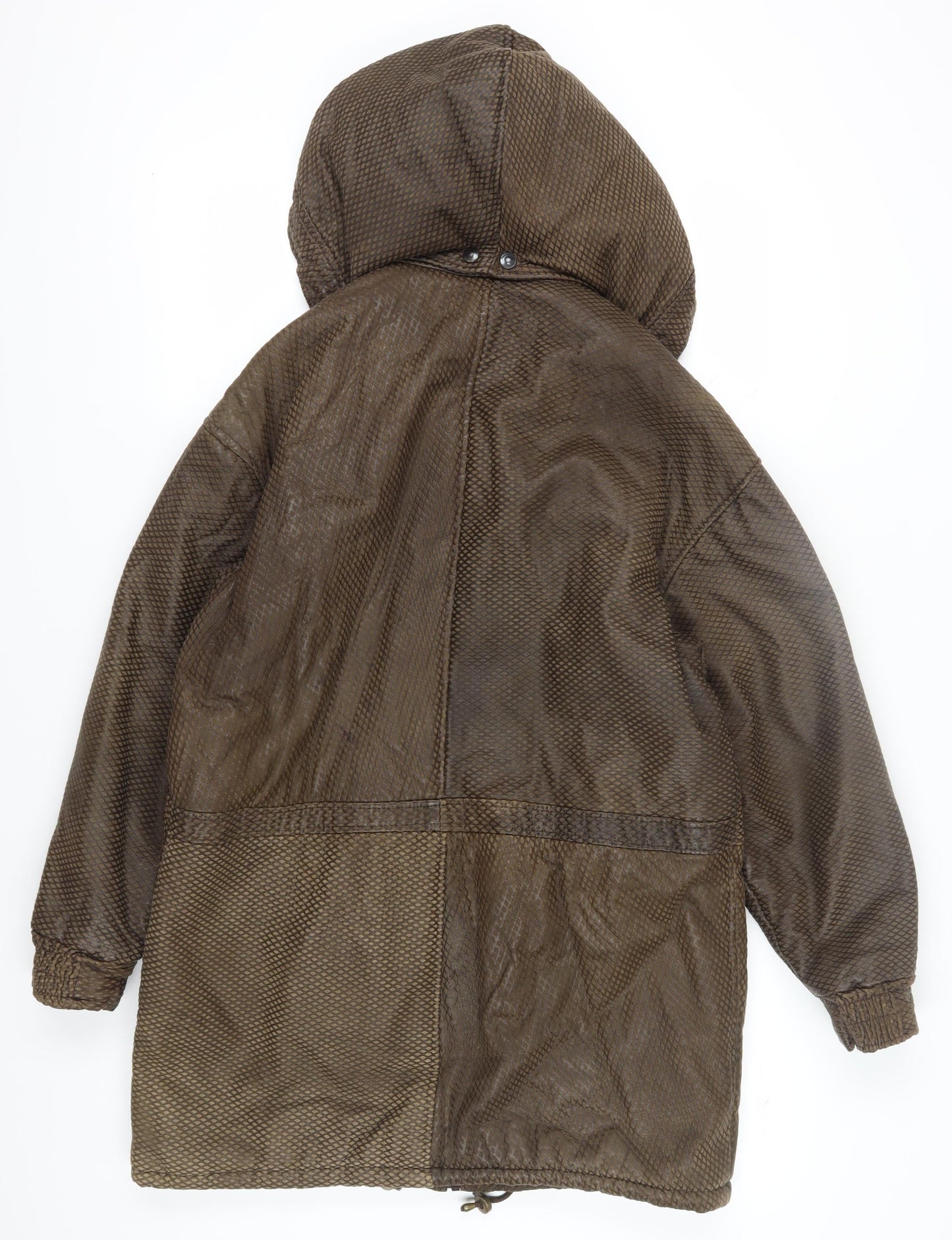 Akhtar Women's Brown Hooded Overcoat - Size S