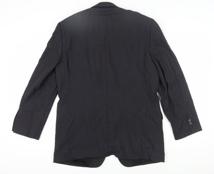Mens UK Size 40 Marks and Spencer Regular Black Suit Jacket