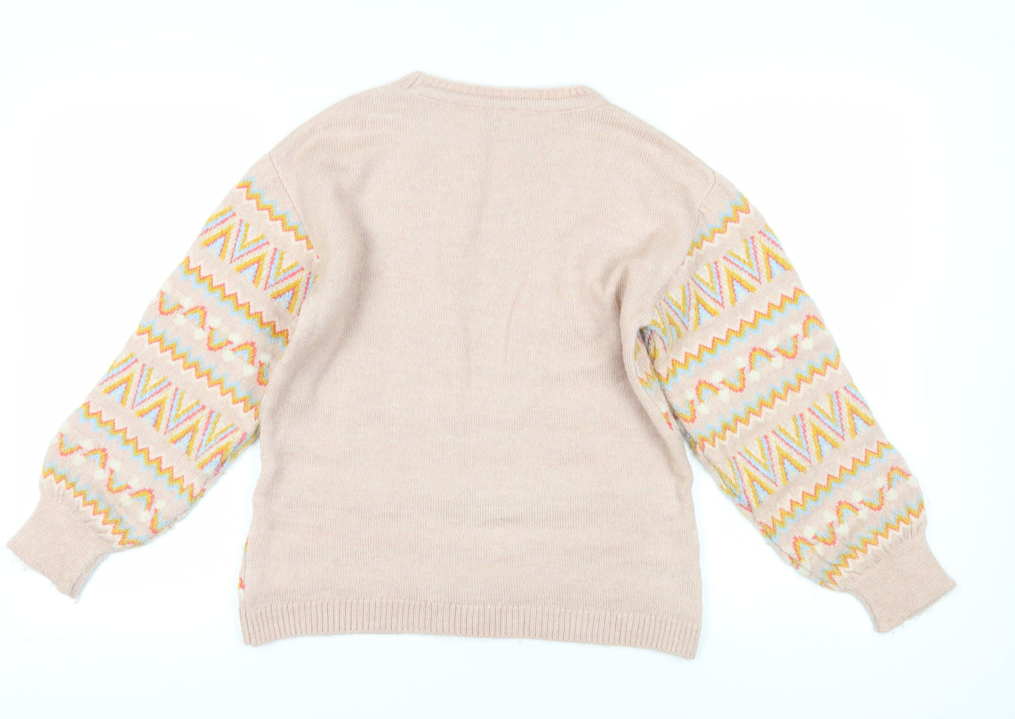 Womens UK Size 8 M&Co Pink Pullover Jumper