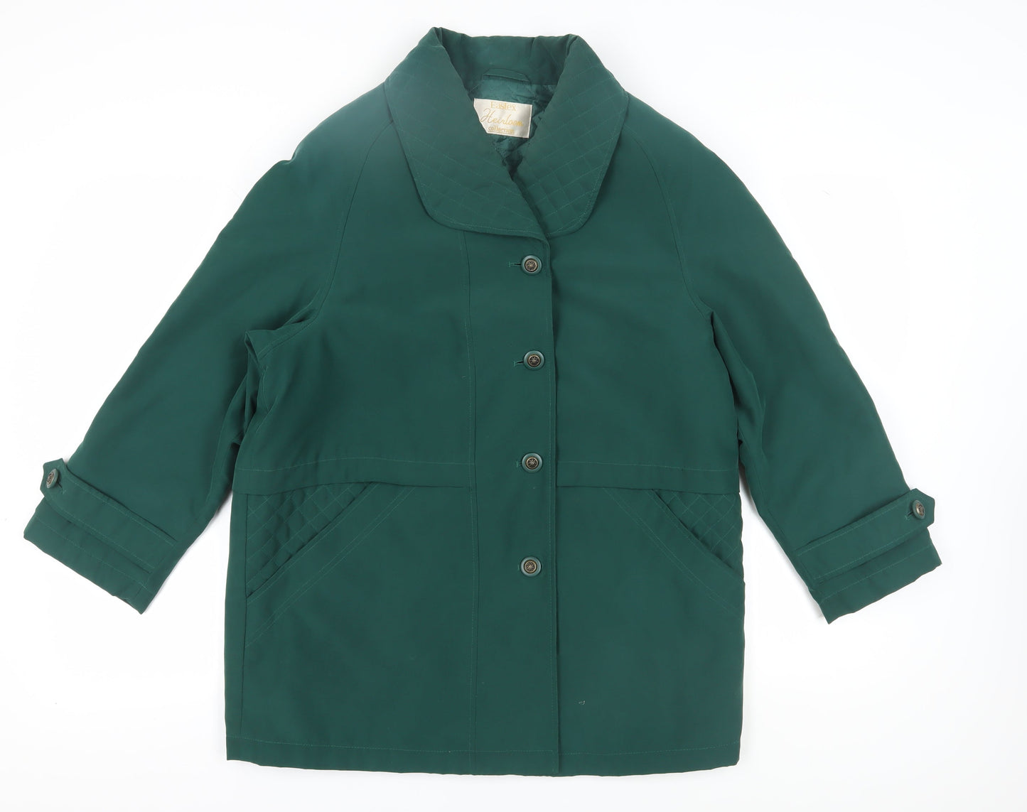 Womens UK Size 12 Eastex Green Basic Jacket