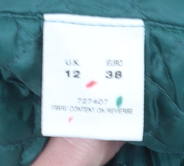Womens UK Size 12 Eastex Green Basic Jacket