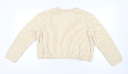 Womens UK Size L H&M Beige Pullover Jumper