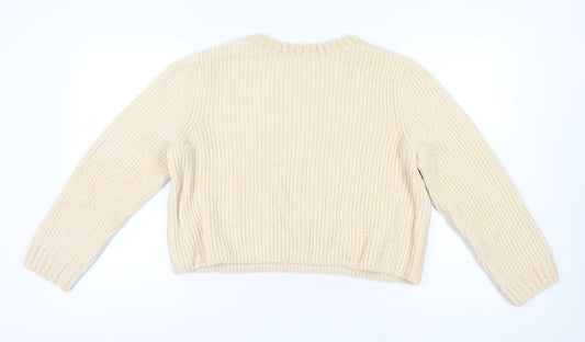 Womens UK Size L H&M Beige Pullover Jumper