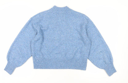 Womens UK Size M Monki Blue Pullover Jumper