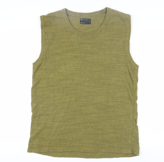 ASOS DESIGN Men's Green Sleeveless Knit Vest M