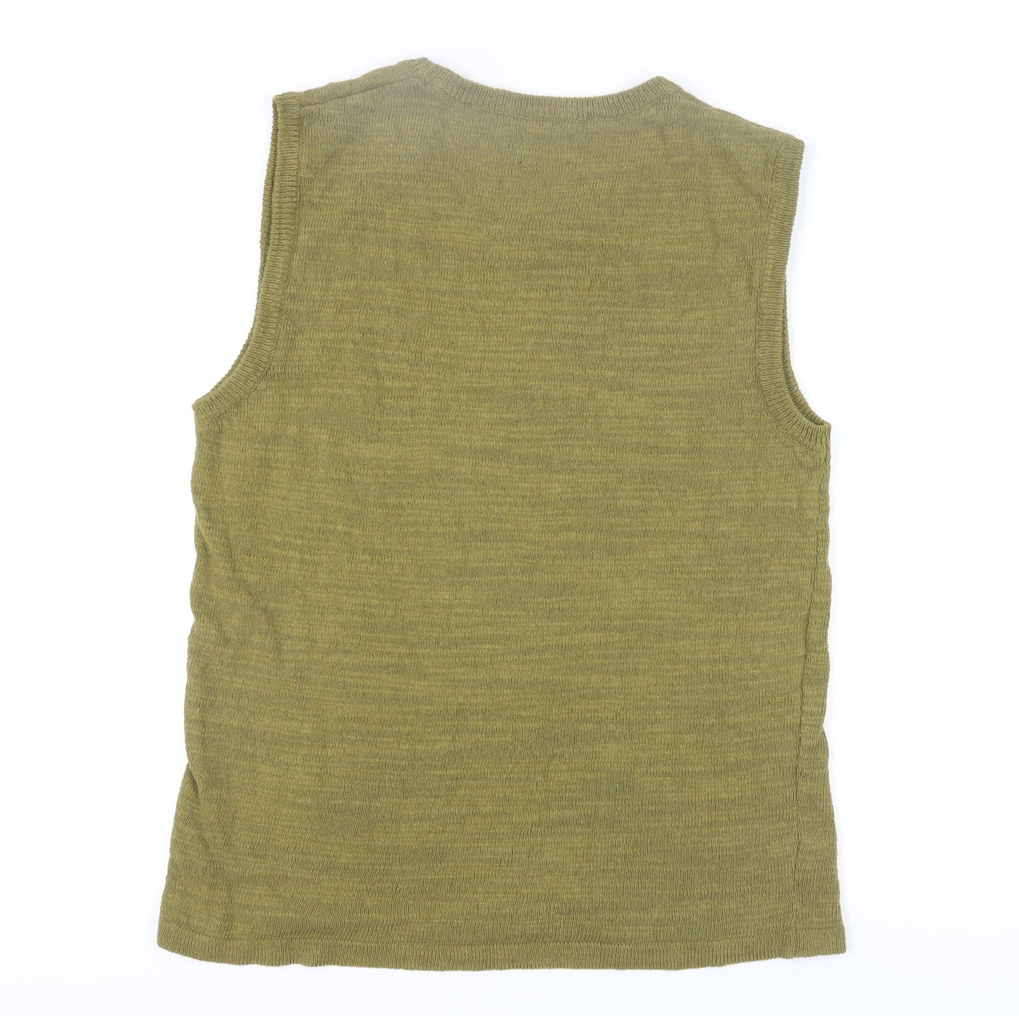 ASOS DESIGN Men's Green Sleeveless Knit Vest M