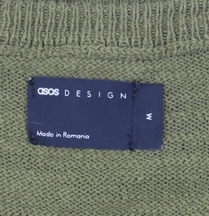 ASOS DESIGN Men's Green Sleeveless Knit Vest M