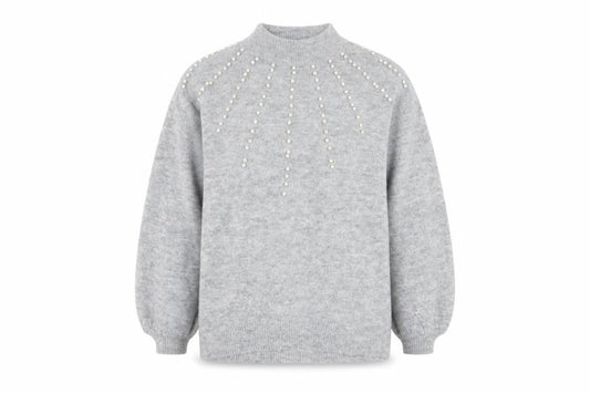 Womens UK Size M Quiz Grey Pullover Jumper