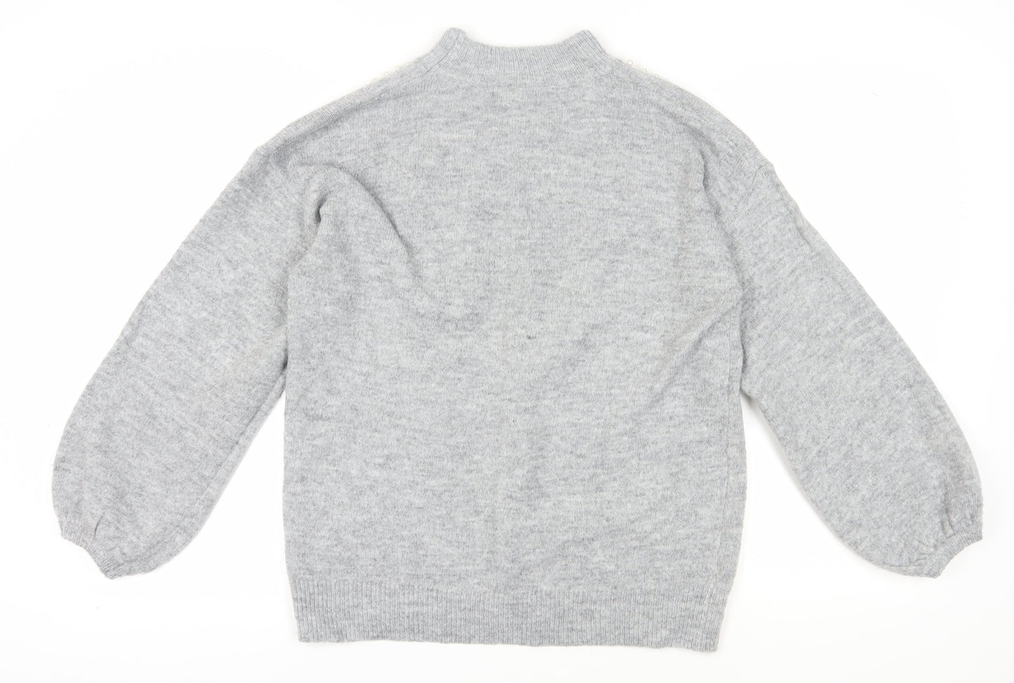 Womens UK Size M Quiz Grey Pullover Jumper