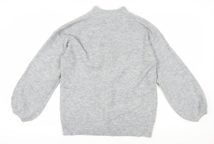 Womens UK Size M Quiz Grey Pullover Jumper