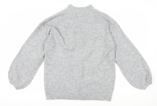Womens UK Size M Quiz Grey Pullover Jumper