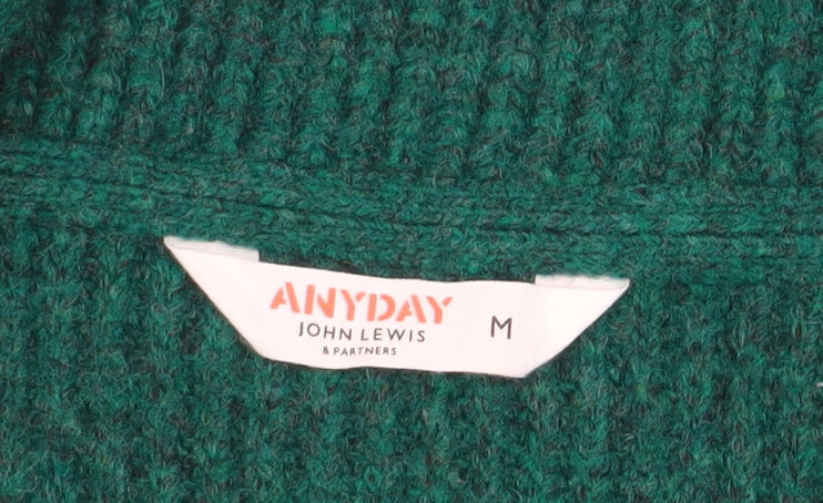 John Lewis Women’s Green Jumper Dress, M, Cosy Knit
