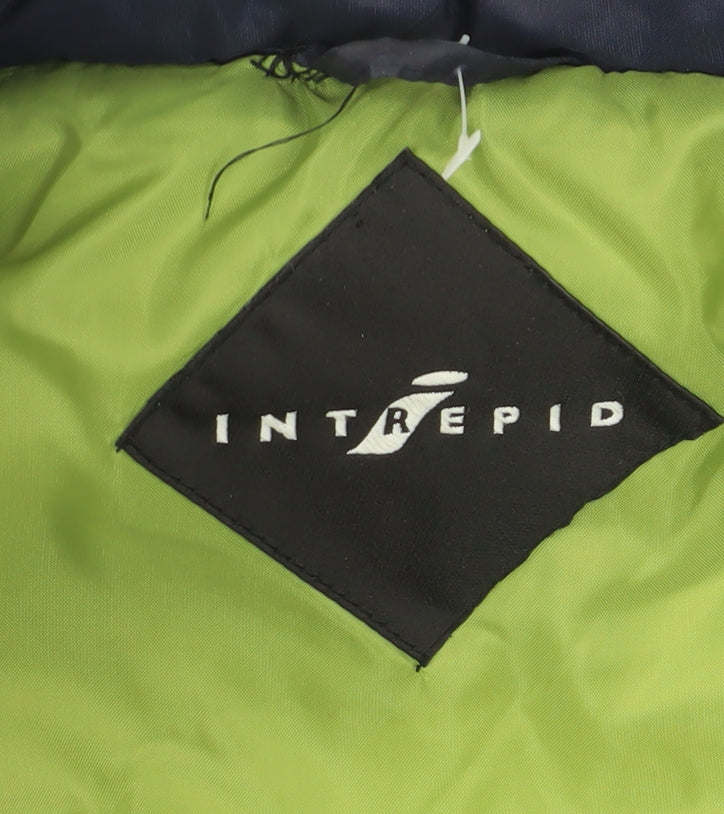 Mens UK Size L Intrepid Blue Puffer Jacket