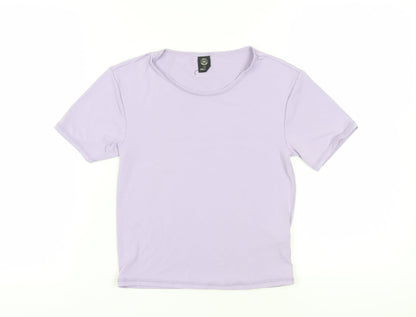 Womens UK Size L Urban Outfitters Purple Basic T-Shirt