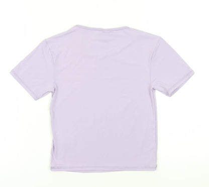 Womens UK Size L Urban Outfitters Purple Basic T-Shirt