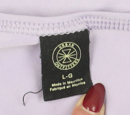 Womens UK Size L Urban Outfitters Purple Basic T-Shirt