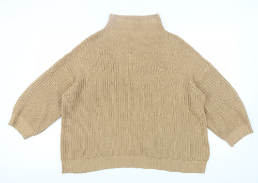 American Eagle Women's Beige High Neck Pullover M