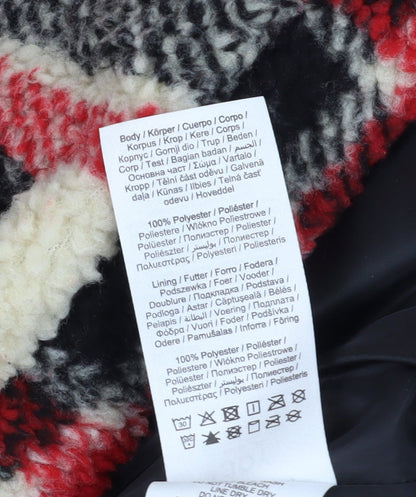 Jacqueline de Yong Women's Plaid Puffer Jacket L Multicoloured