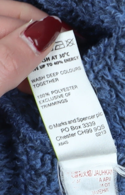 Mens UK Size L Marks and Spencer Blue Pullover Sweatshirt