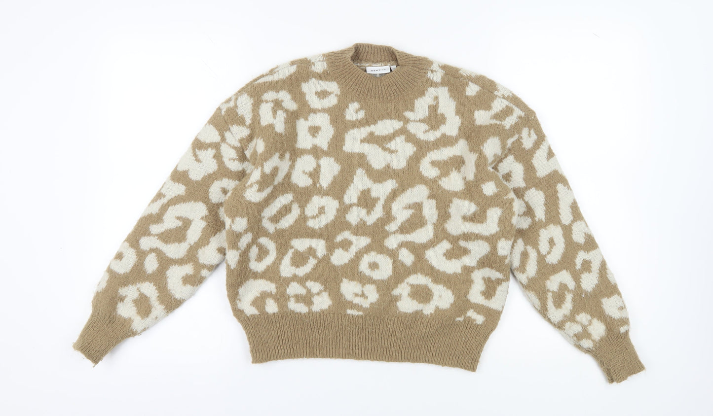 Womens UK Size M NEXT Beige Pullover Jumper